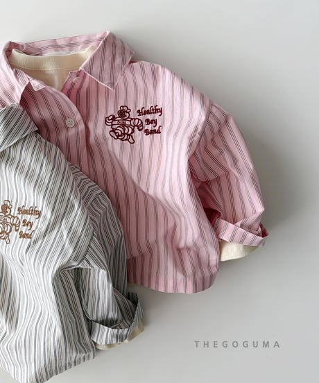 【THEGOGUMA】Cute Embroidery Shirt