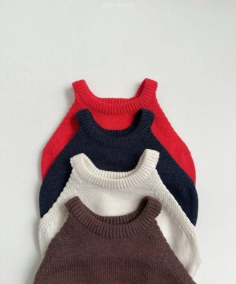 【minirobe】Halter Neck Knit