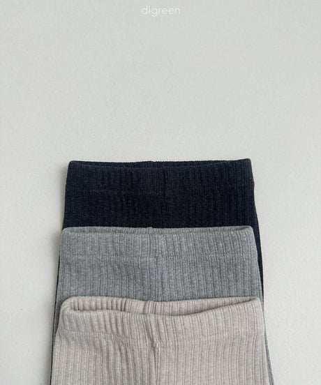 【digreen】Ribbed Capri Leggings