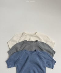 【minirobe】Emblem 3/4-Length Knit