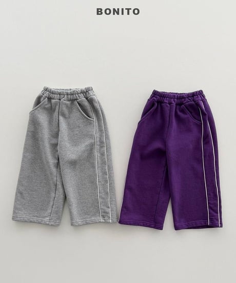 【bonito】Side Piping Pants