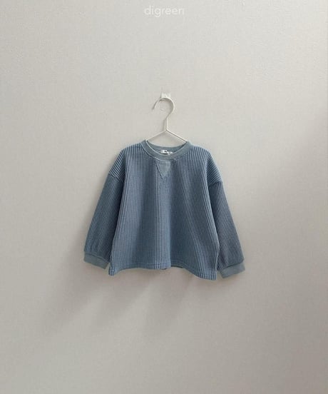 【digreen】Flat Waffle Sweatshirt