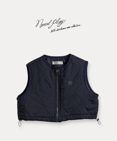 【normalplay】honey crop vest