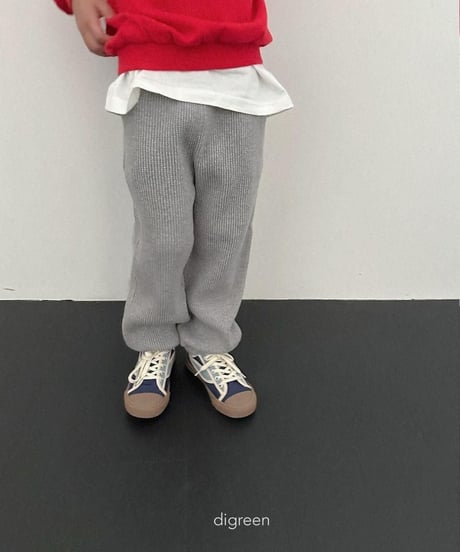 【digreen】Flat Waffle Pants