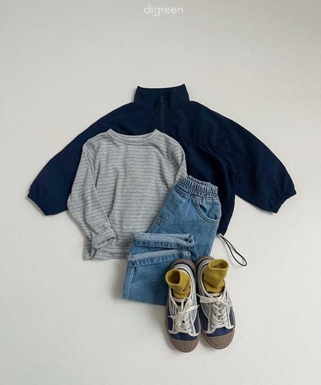 【digreen】Stripe Latte Tee