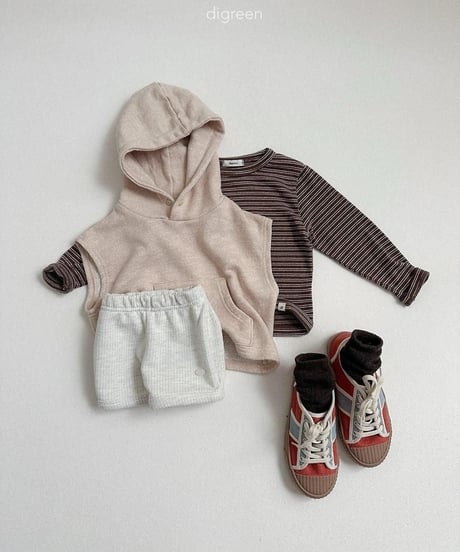 【digreen】Stripe Latte Tee