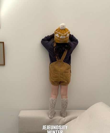 【jejeunosity】25W golden belly flower overalls