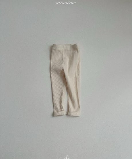 【atomeme】Milky Ribbed Leggings