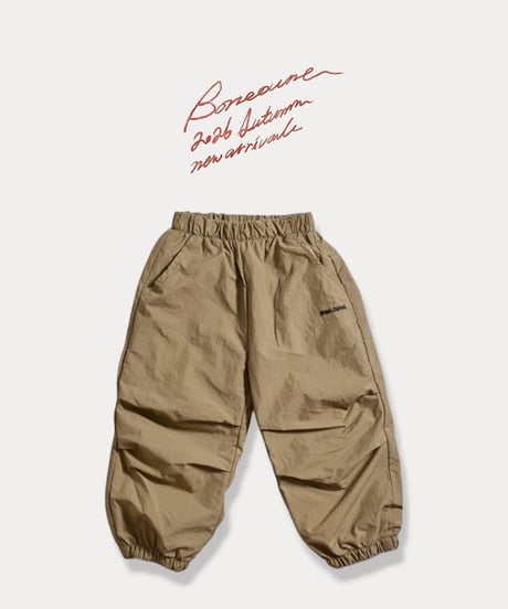 【BONEOUNE】Two-tuck Nylon Jogger