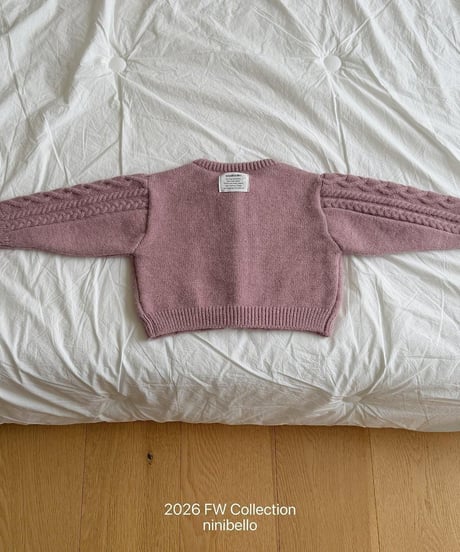 【ninibello】Mauve Knit Cardigan