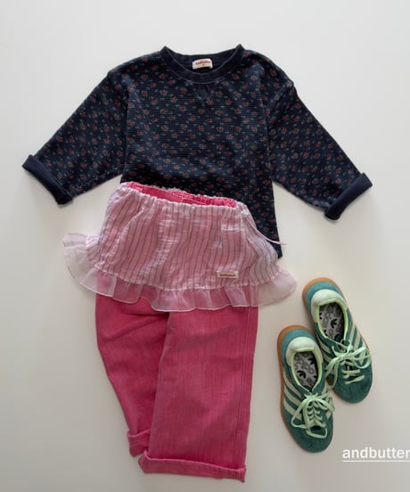 【andbutter】String Stripe Skirt