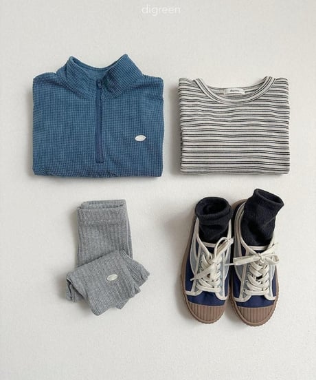 【digreen】Ribbed Capri Leggings