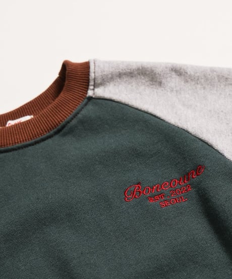 【BONEOUNE】Crayon Raglan Sweatshirt