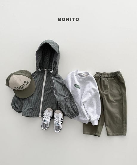 【bonito】Check Piping Windbreaker