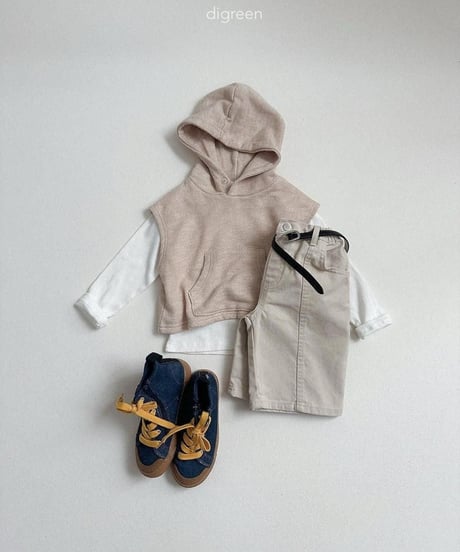 【digreen】Woody Hooded Vest