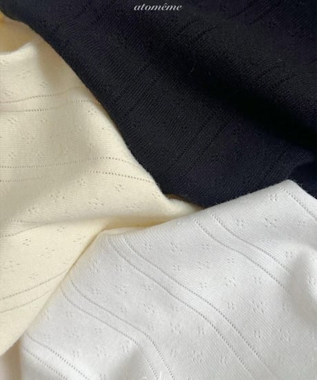 【atomeme】Lily Shirring Tee