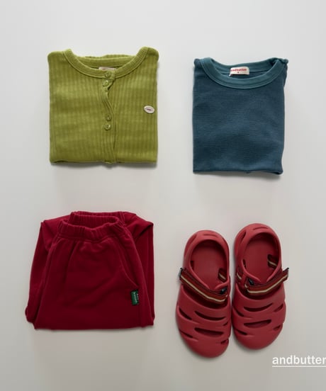【andbutter】Snap 3/4 Sleeve T