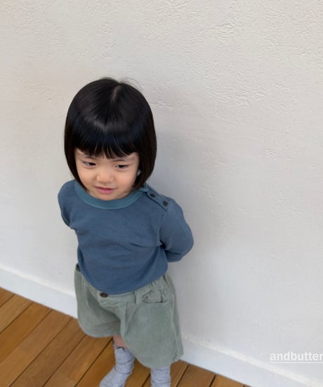 【andbutter】Snap 3/4 Sleeve T