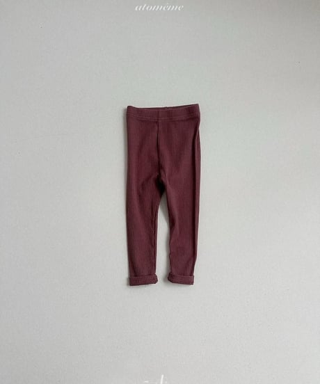 【atomeme】Milky Ribbed Leggings