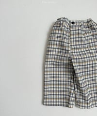 【minirobe】Adele Check Pants