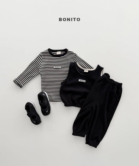 【bonito】Mini Waffle Vest Set