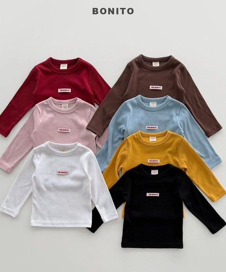 【bonito】Color Ribbed Tee