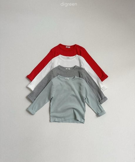 【digreen】Hug Ribbed Tee