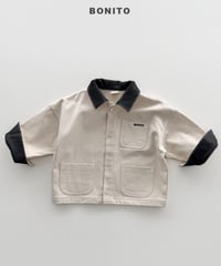 【bonito】Leather Collar Jacket