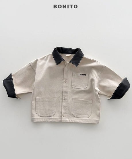 【bonito】Leather Collar Jacket