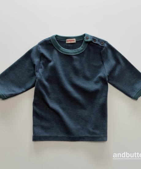 【andbutter】Snap 3/4 Sleeve T