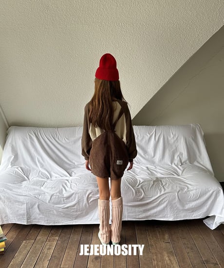 【jejeunosity】corduroy berry shot overall