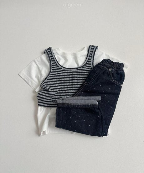 【digreen】Dot Denim Pants