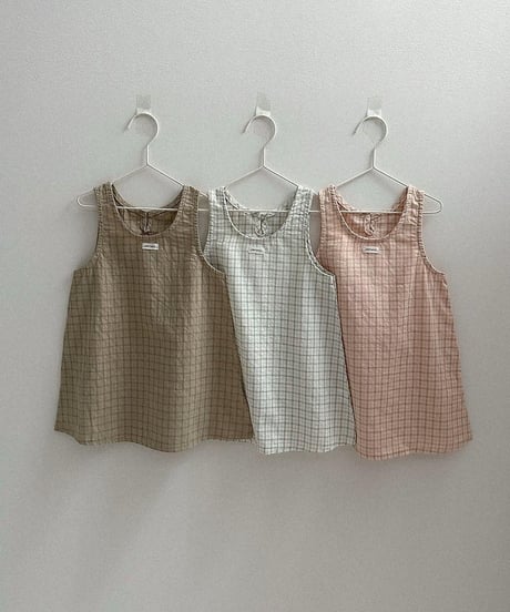 【atomeme】Hay Check Dress