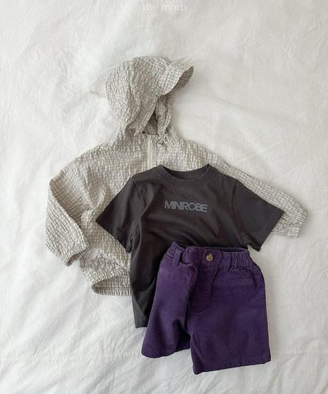 【minirobe】Corduroy 4/10-Length Pants