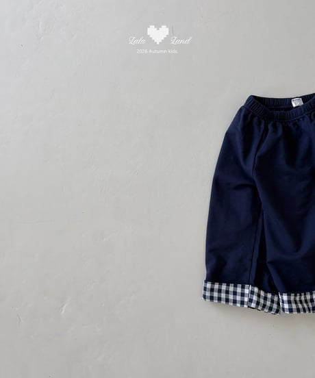 【lalaland】basic two collar pants