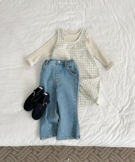【atomeme】Hay Check Dress