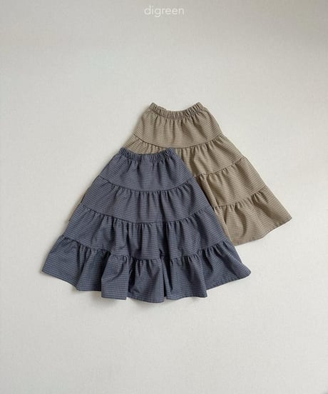 【digreen】Check Cancan Skirt