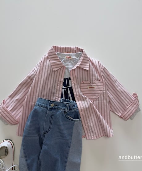 【andbutter】Macaron Heart Shirt