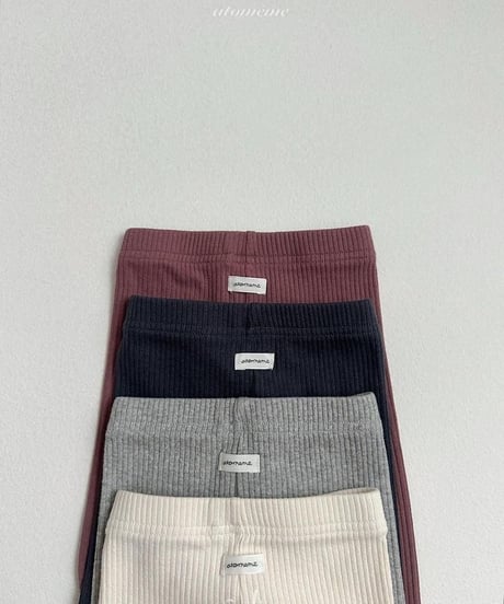【atomeme】Milky Ribbed Leggings