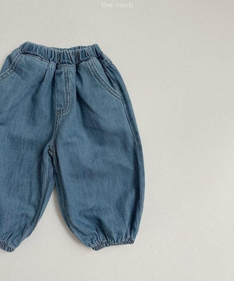 【minirobe】Stitch Denim Jogger