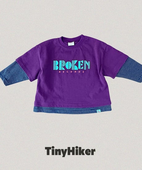 【tiny hiker】Record Layered Long Sleeve Tee