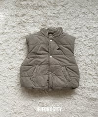 【jejeunosity】24W　Checkmate padding Vest