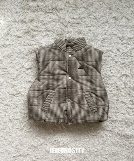 【jejeunosity】24W　Checkmate padding Vest