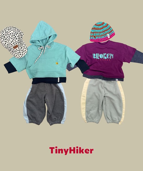 【tiny hiker】Record Layered Long Sleeve Tee