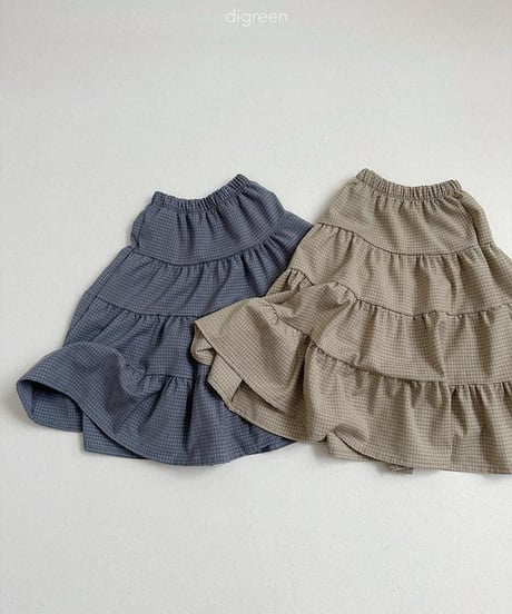 【digreen】Check Cancan Skirt