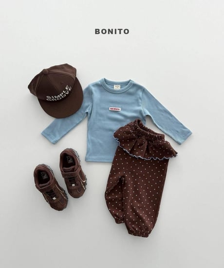 【bonito】Dot Frill Jogger Pants