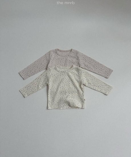 【minirobe】Cotton Eyelet Long Sleeve Tee