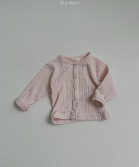【minirobe】Eyelet Cardigan