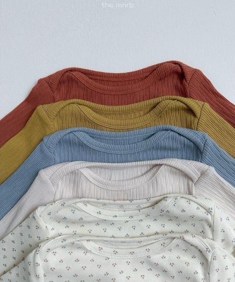 【minirobe】Prom Ribbed Tee