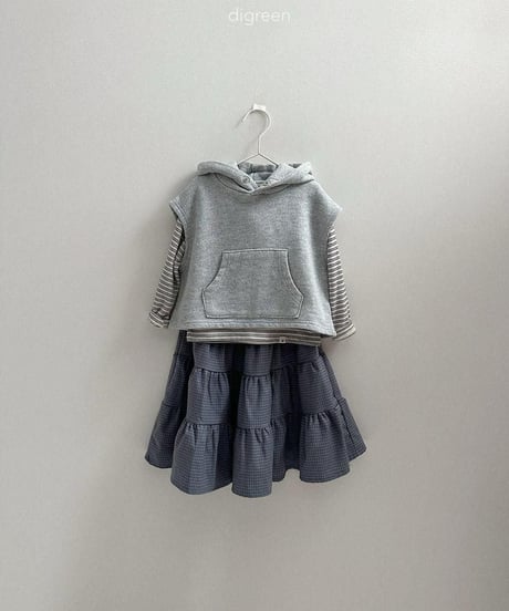 【digreen】Woody Hooded Vest